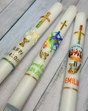 Bastelset Nr.351 "Ihr seid meine Freunde"| Bonifatius | Kommunionkerze selber machen