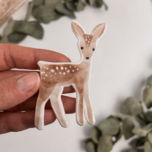 Wachsdekor Reh Boho No. 2 | Taufkerze, Geburtstagskerze selber machen