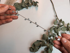 Borte Myrte silber | Wachsdekor No. 14 | Taufkerze selber machen | Kommunionkerze selber machen | Hochzeitskerze selber machen