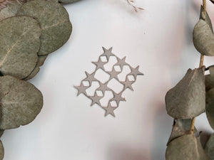 Sterne warmes Grau | Wachsdekor No. 26 | Taufkerze selber machen | Kommunionkerze selber machen | Hochzeitskerze selber machen