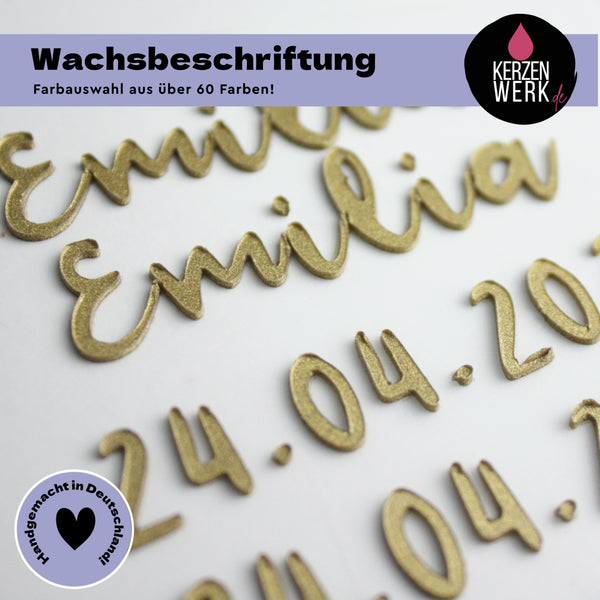 Wachsbuchstaben No.2 | Schreibschrift | Schrift Wachs | Wachsschrift