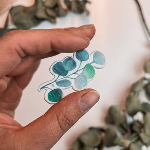 Wachsdekor Eukalyptus Blatt No.15 | Taufkerze, Hochzeitskerze selber machen