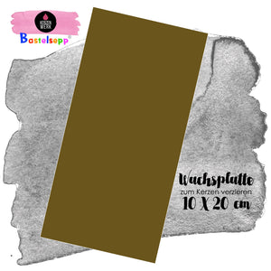 Wachsplatte Oliv 20 x 10 cm