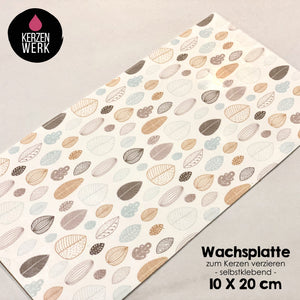 Wachsplatte No.25 Pastellblau 20 x 10 cm - Kerze selbst verzieren - Kerze selber machen