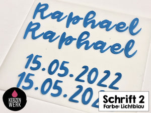 Wachsbuchstaben No.2 | Schreibschrift | Schrift Wachs | Wachsschrift