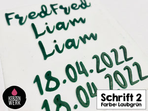 Wachsbuchstaben No.2 | Schreibschrift | Schrift Wachs | Wachsschrift