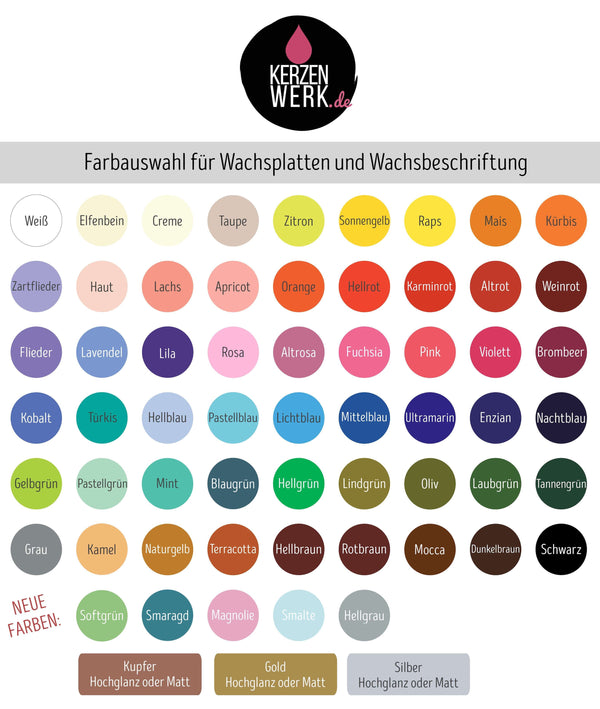 Wachsbuchstaben No.4 | DRUCKSCHRIFT | Schrift Wachs | Wachsschrift