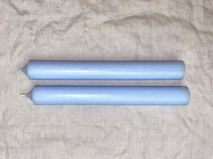 Stabkerzen durchgefärbt 2 Stück | Pastellhellblau